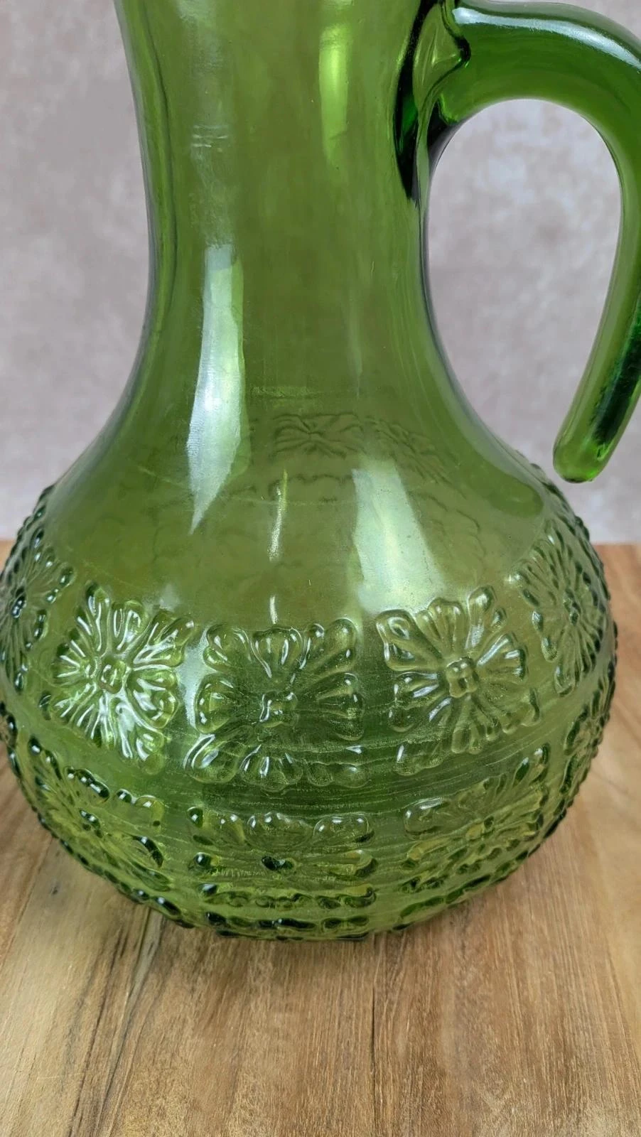 Service à orangeade/citronnade vintage carafe 6 verres verts Italie – photo 8